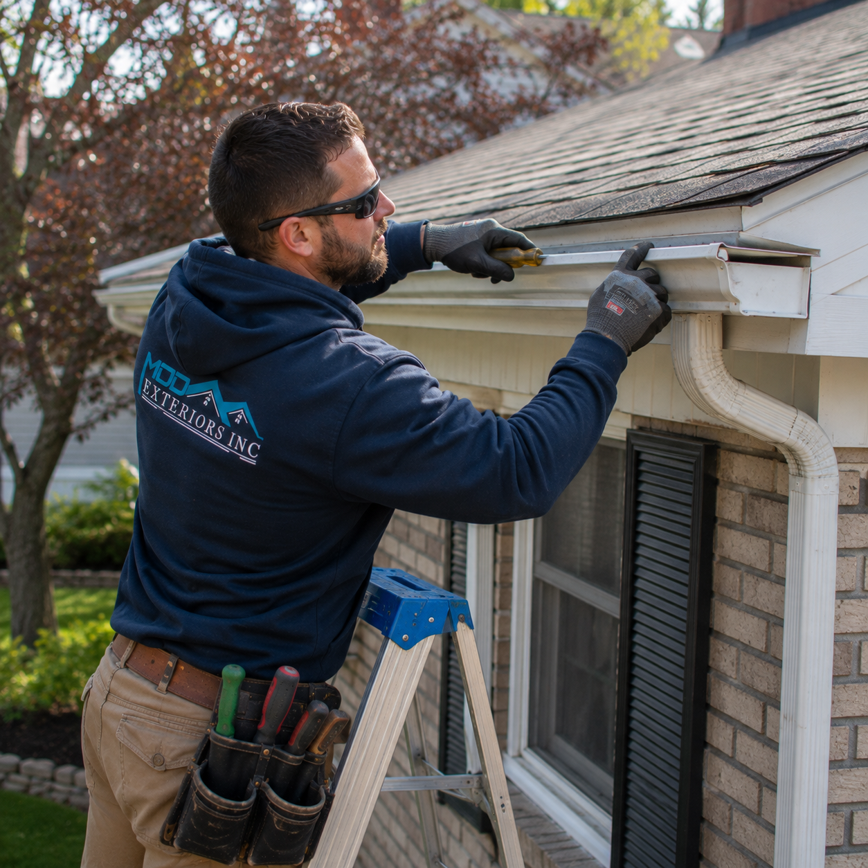 Gutter reattachment service