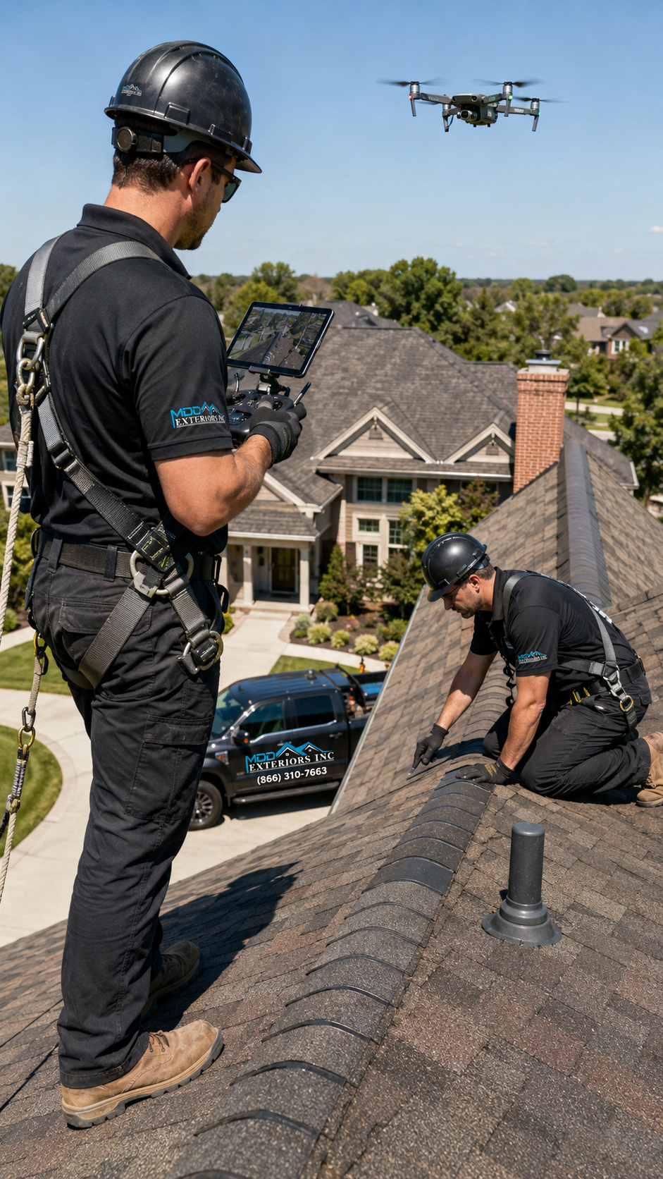 Roof inspections by MDD Exteriors Inc.