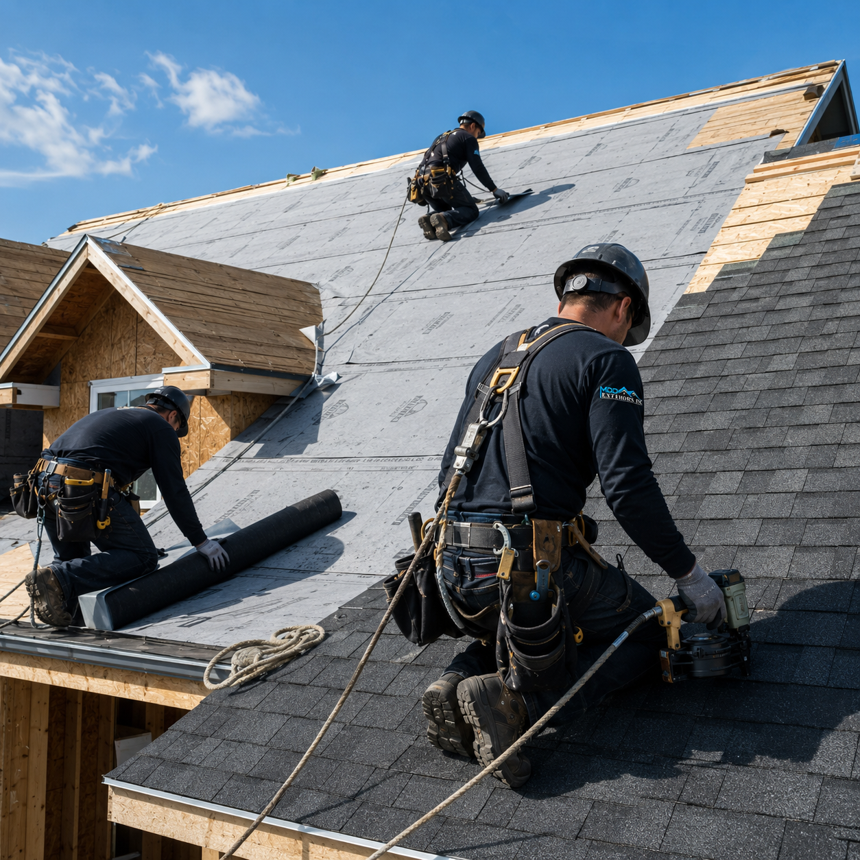 Roof installation by MDD Exteriors Inc.