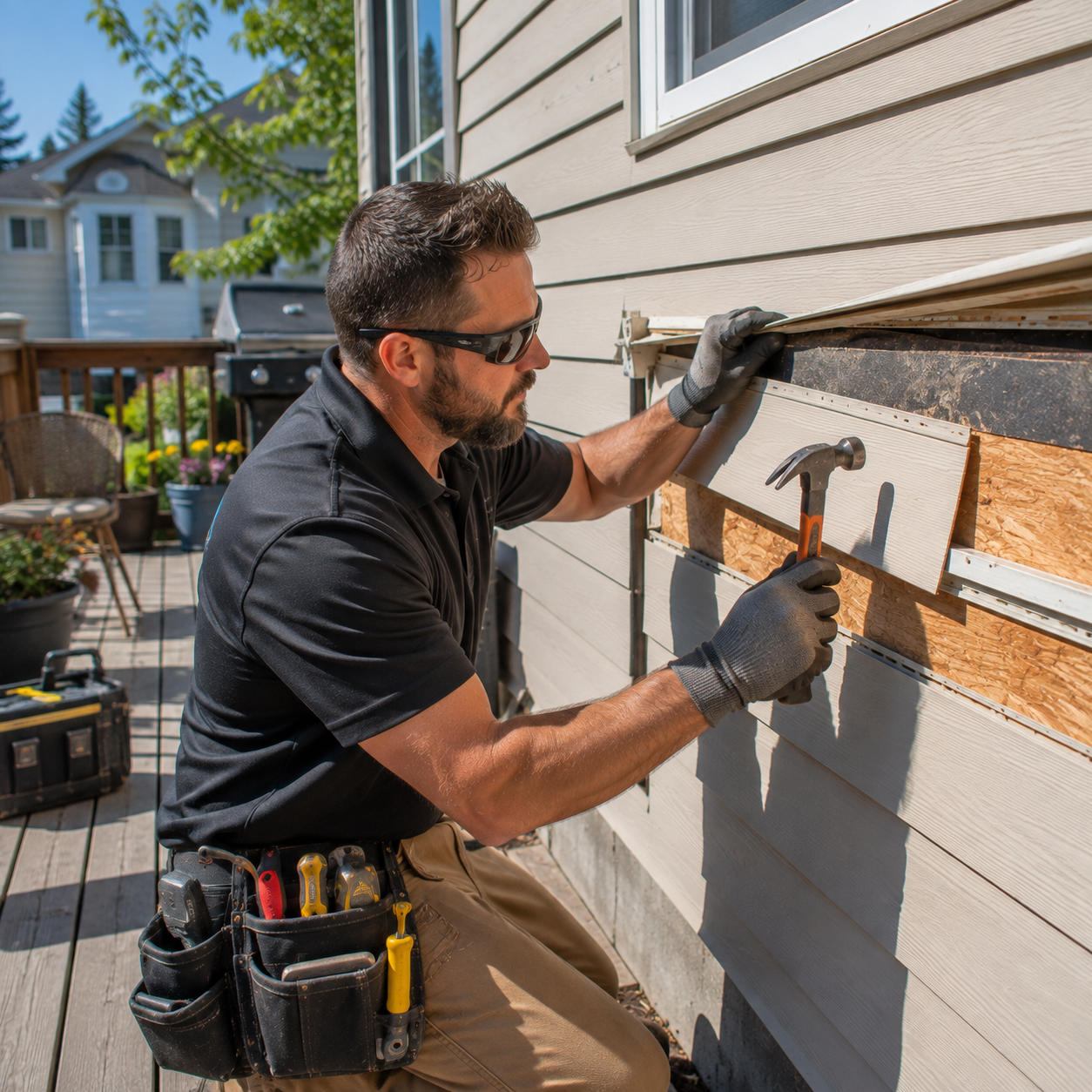Vinyl siding repair