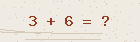 Math captcha — solve to verify