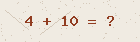 Math captcha — solve to verify