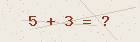Math captcha — solve to verify