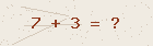 Math captcha — solve to verify