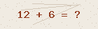 Math captcha — solve to verify