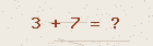 Math captcha — solve to verify