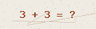 Math captcha — solve to verify