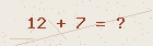 Math captcha — solve to verify