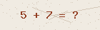 Math captcha — solve to verify