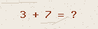 Math captcha — solve to verify